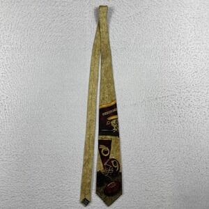 Eagles Wings Mens NFL Washington Redskins Neck Tie Gold Vintage NFL Collage Silk